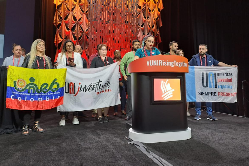 Congresso Mundial da UNI Global Union Trabalhadores do mundo, univos